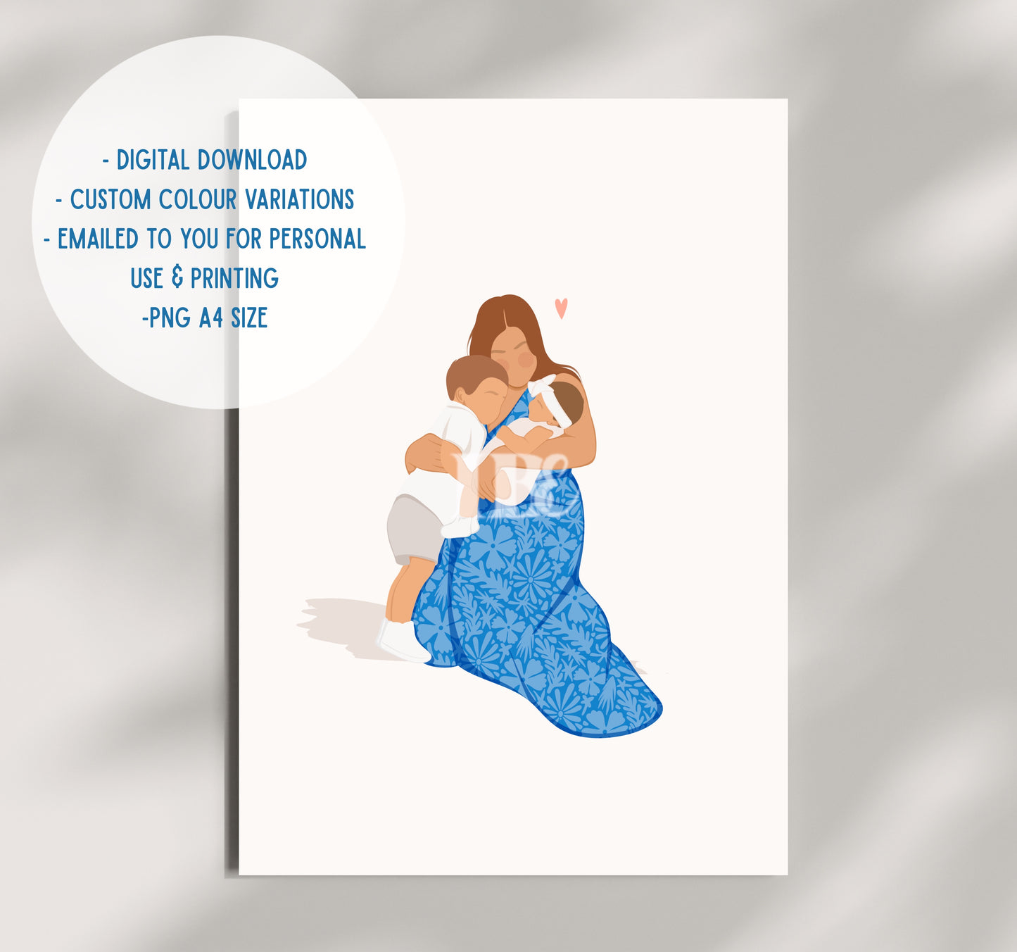Mother of 2 Illustration