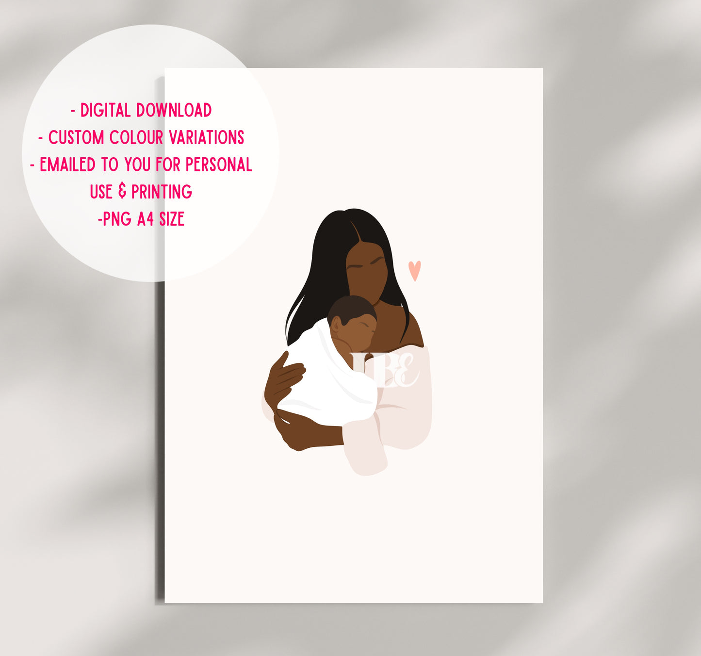 Mother & Child iIllustration