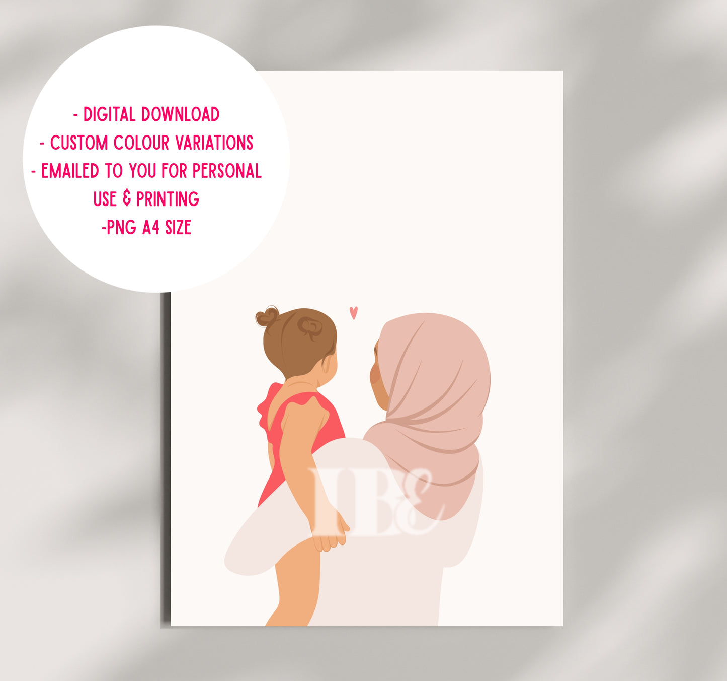 Hijab Mother IIllustration