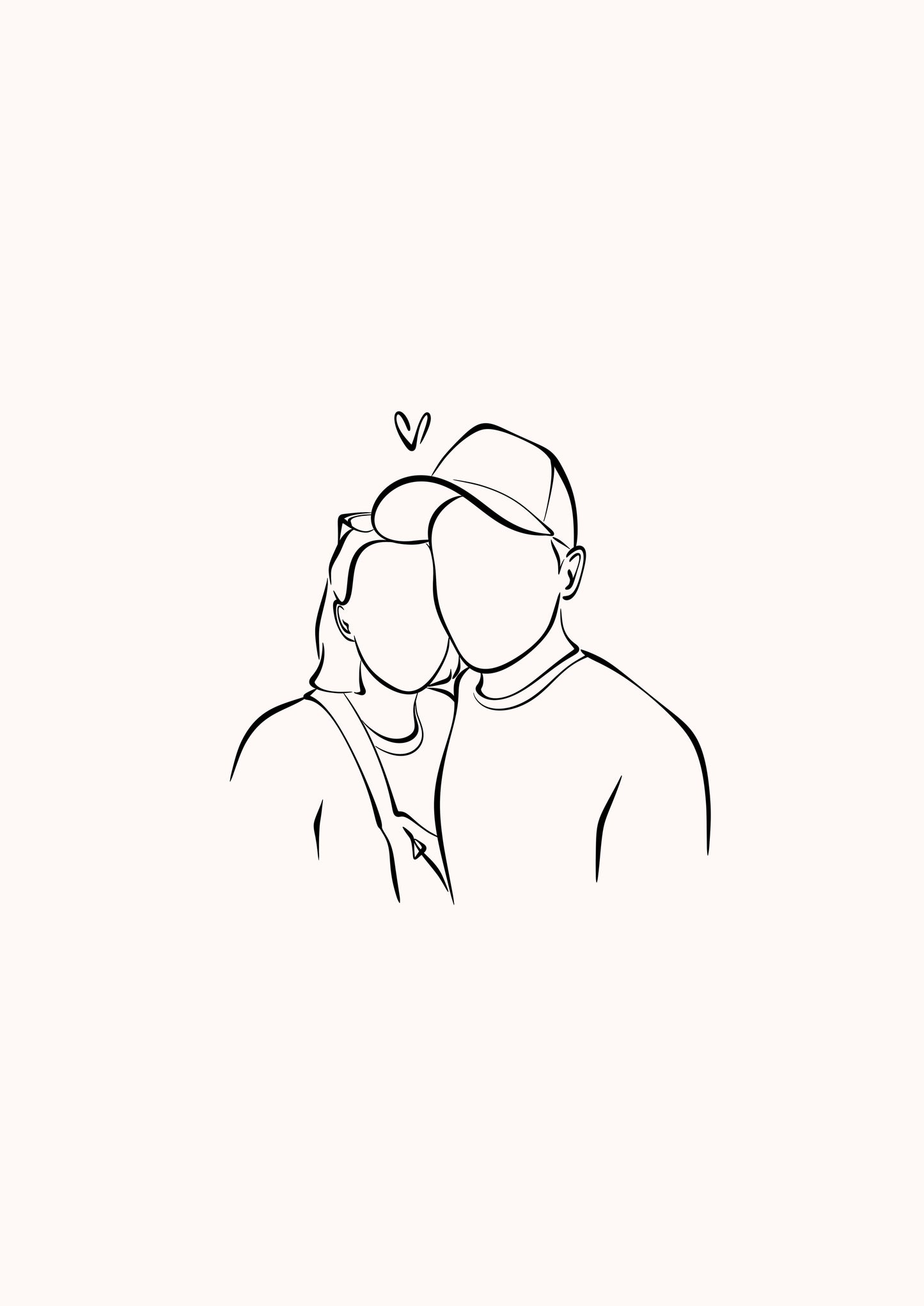 Faceless Line Drawing