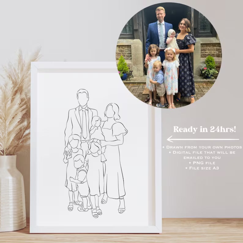 Faceless Line Drawing