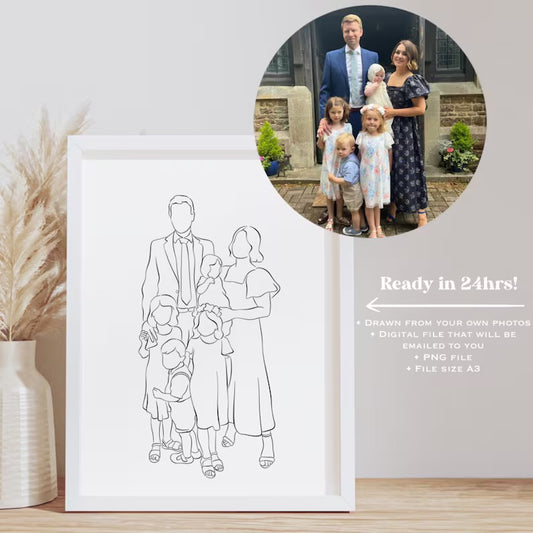 Faceless Line Drawing