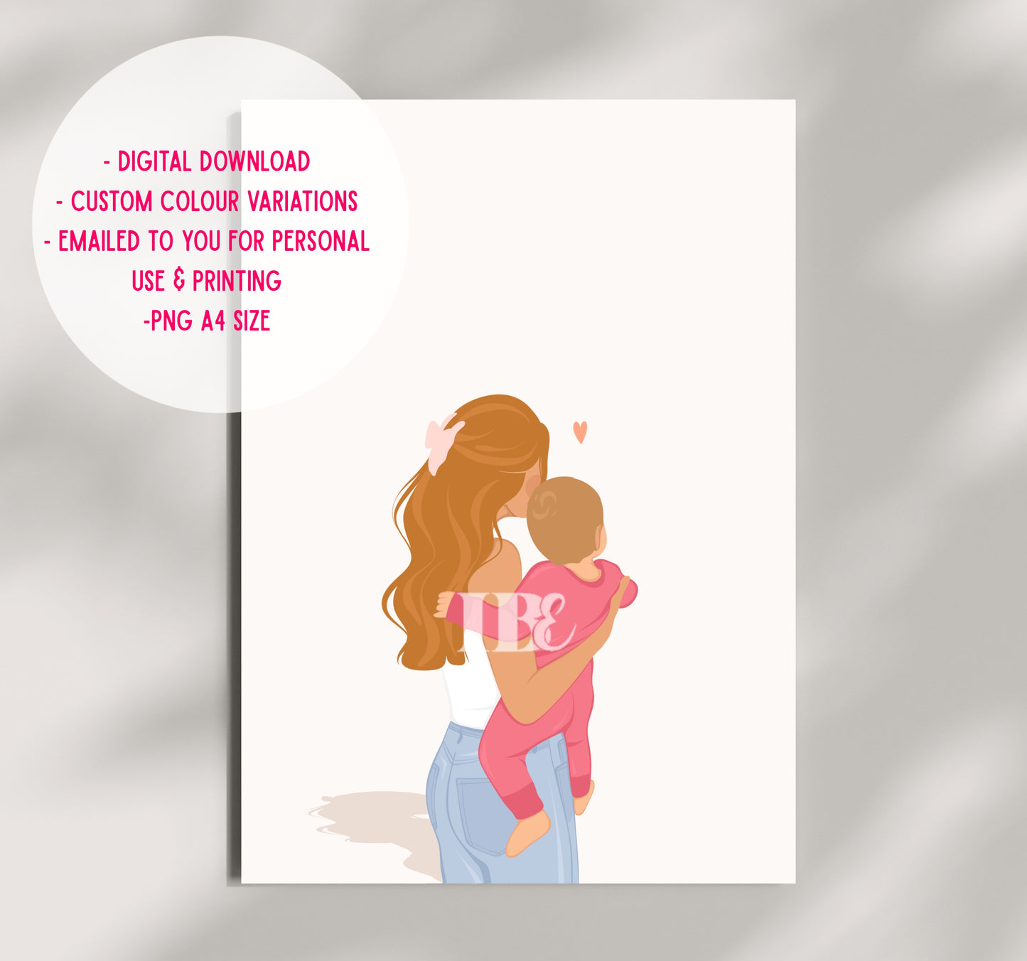 Mother & Child iIllustration