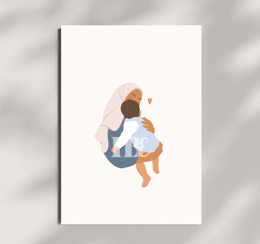 Hijab Mother IIllustration