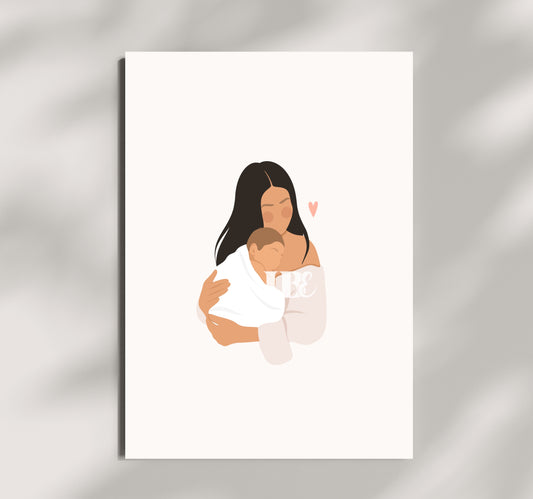 Mother & Child iIllustration