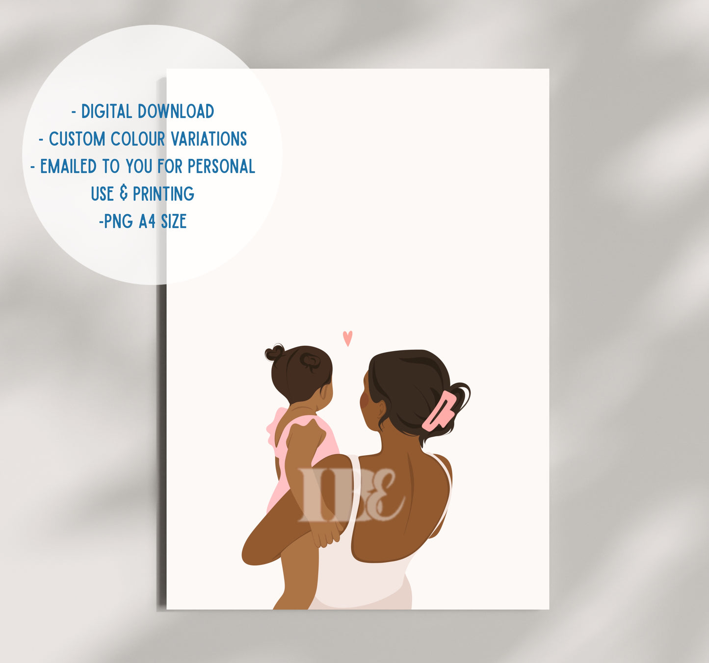 Mother & Child iIllustration