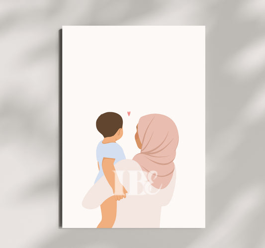 Hijab Mother IIllustration