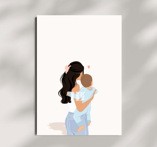Mother & Child iIllustration