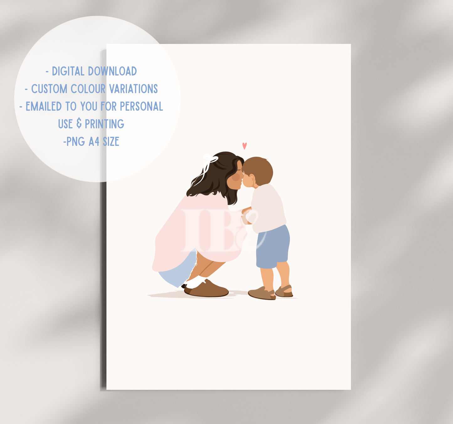 Mother & Toddler iIllustration