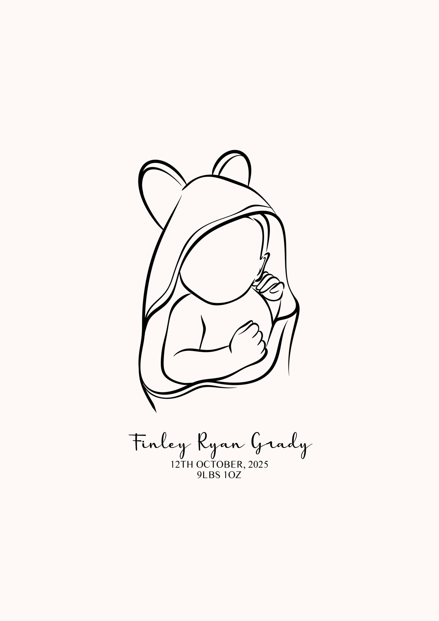 Faceless Line Drawing