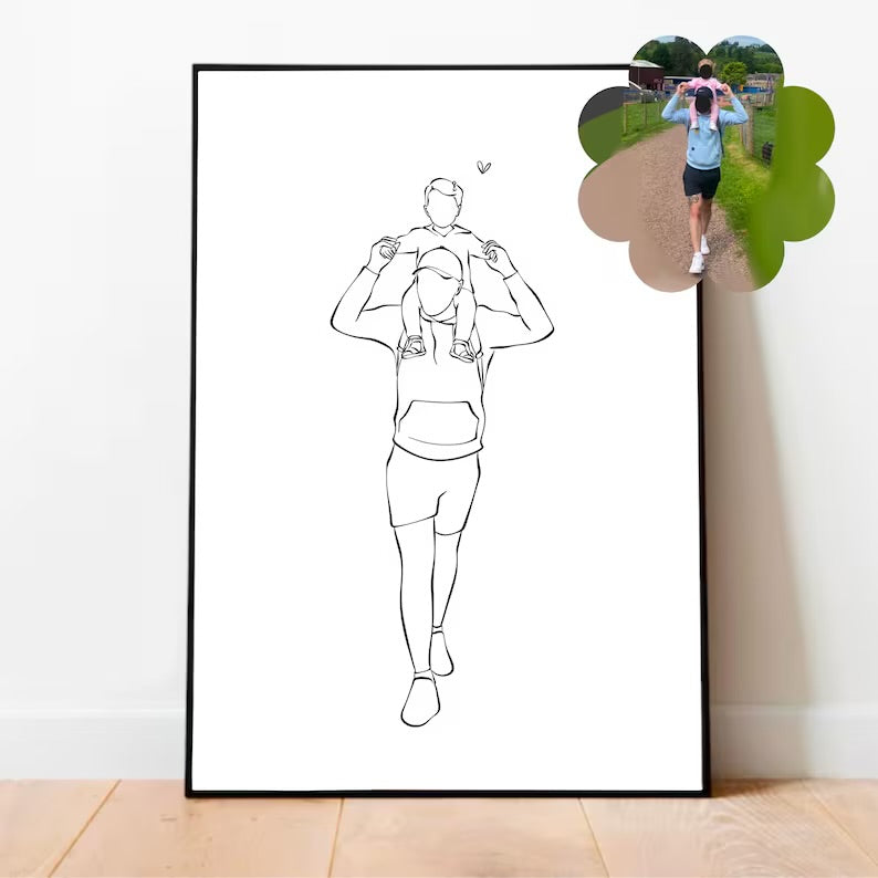 Faceless Line Drawing