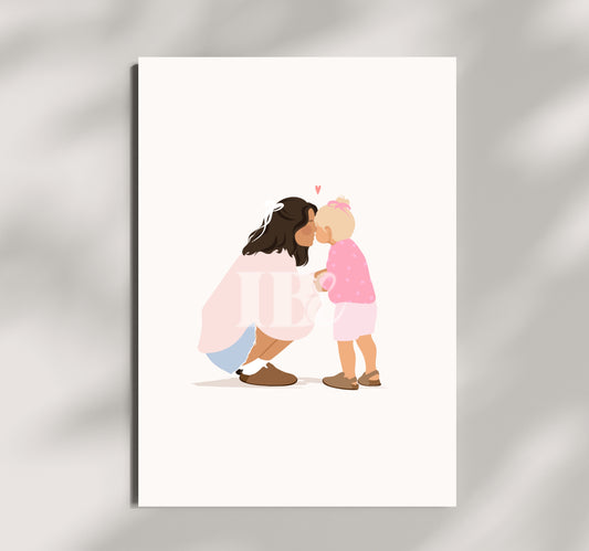 Mother & Toddler iIllustration